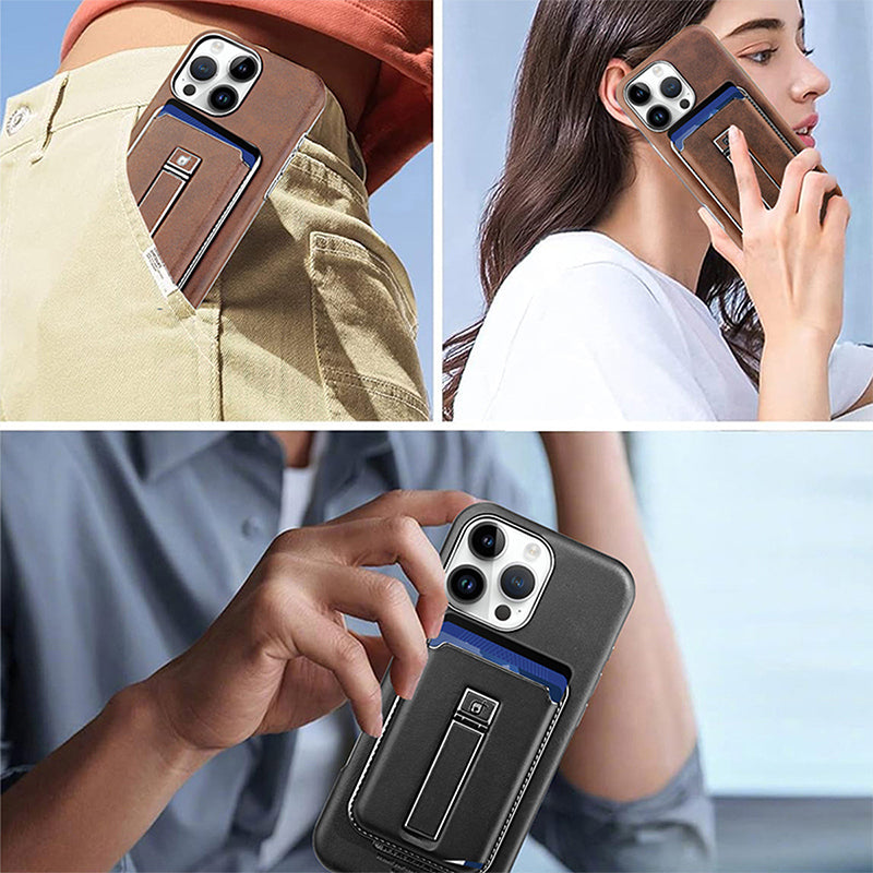 💢 Luksusowe skórzane etui na telefon