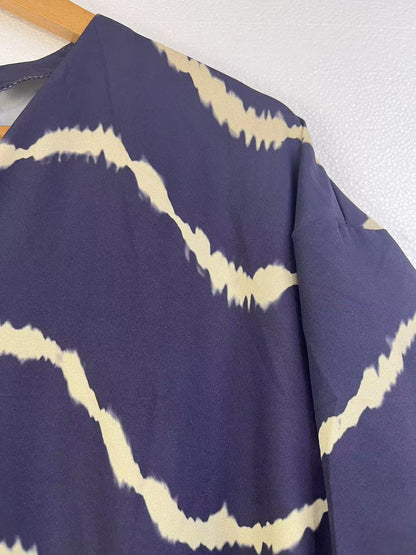 Sukienka Boho Stripe z długim rękawem