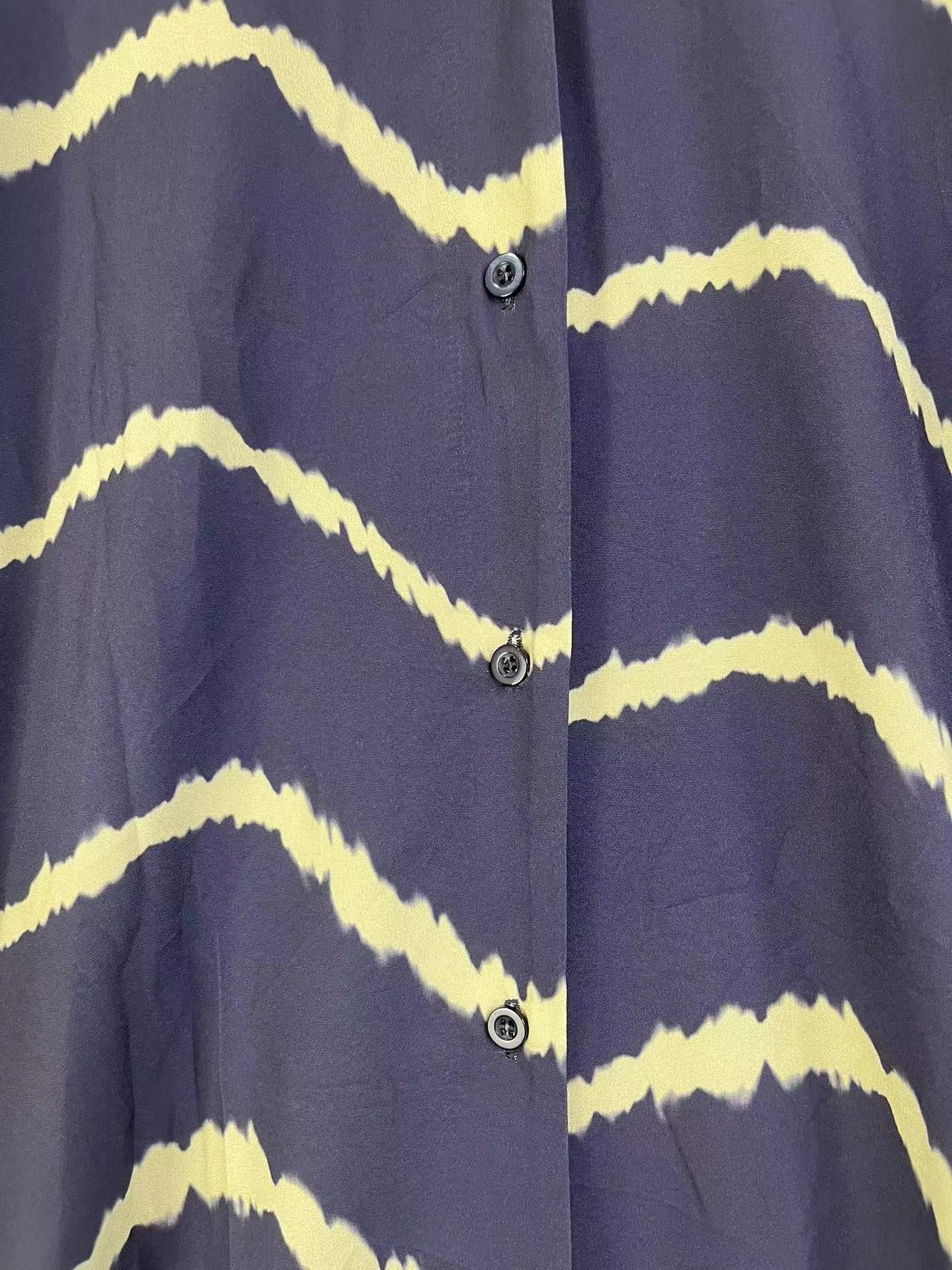 Sukienka Boho Stripe z długim rękawem