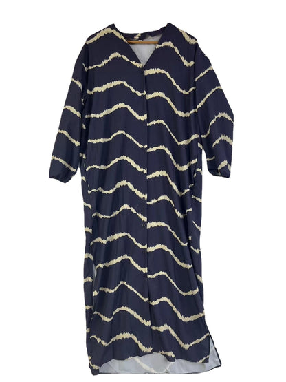 Sukienka Boho Stripe z długim rękawem