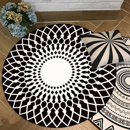 😍😍😍Geometryczna okrągła chłonna antypoślizgowa mata podłogowa