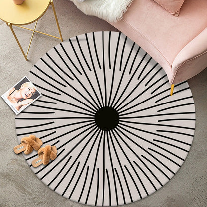 😍😍😍Geometryczna okrągła chłonna antypoślizgowa mata podłogowa