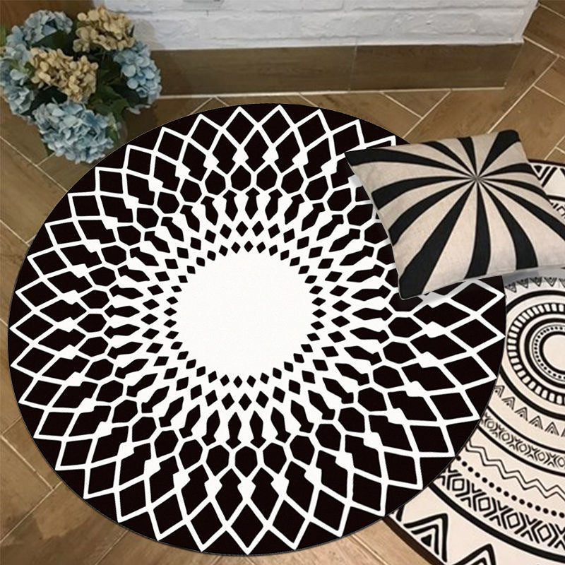 😍😍😍Geometryczna okrągła chłonna antypoślizgowa mata podłogowa