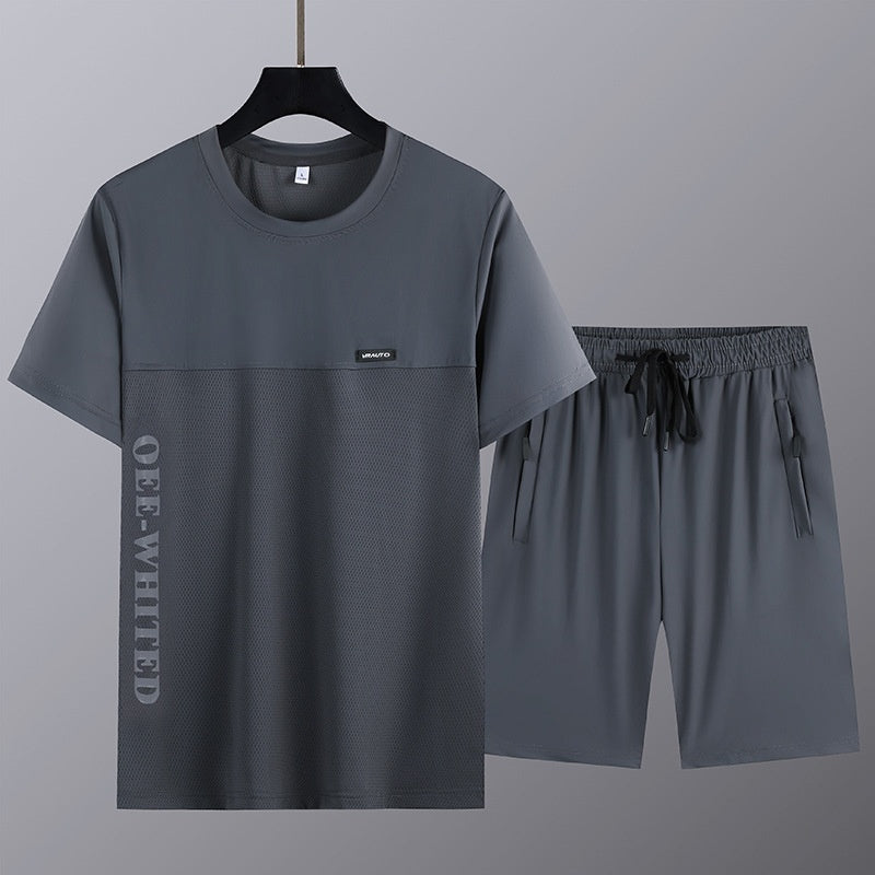 👕 Męski 2-częściowy zestaw z krótkim rękawem i szortami
