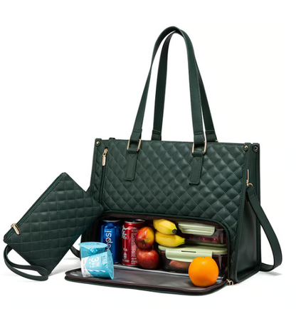 🔥Damska torba na lunch Bento 3 w 1🎁Bezpłatny pasujący portfel ⏰