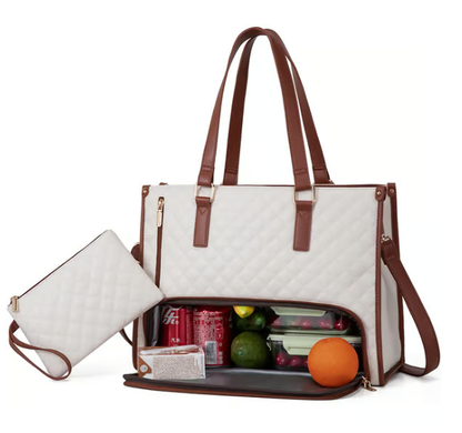 🔥Damska torba na lunch Bento 3 w 1🎁Bezpłatny pasujący portfel ⏰