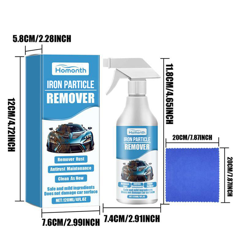 Spray do usuwania rdzy i cząstek żelaza z samochodów