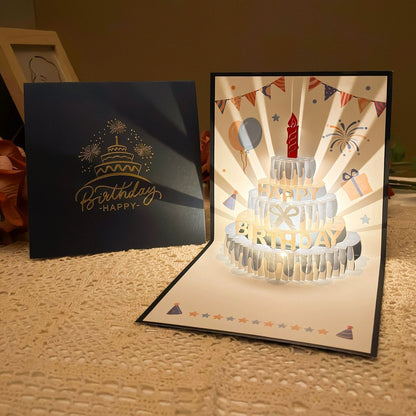 ✨Kup 1dostań 1 gratis✨🔥Trójwymiarowe kartki urodzinowe typu pop-up
