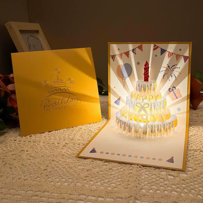 ✨Kup 1dostań 1 gratis✨🔥Trójwymiarowe kartki urodzinowe typu pop-up